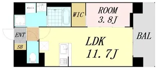 WORVE吹田江坂【3階】の間取り