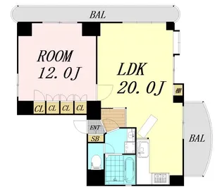 グレースマンション【8階】の間取り