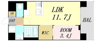 大阪府吹田市広芝町【マンション】の間取り