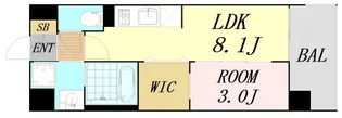 WORVE吹田江坂【9階】の間取り