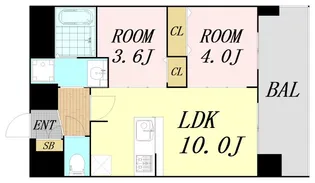 プレサンス大正エミナンス【13階】の間取り