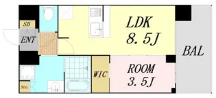 1LDKの間取り画像