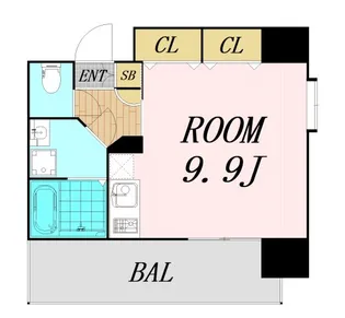 1Rの間取り画像