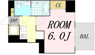 エスリード江坂グランツ【4階】の間取り