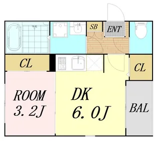 グランディールソレイユ【2階】の間取り