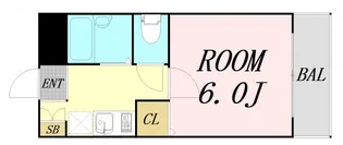 リバティ内代【6階】の間取り