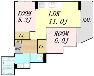 大阪府吹田市元町【アパート】の間取り