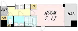 エスティメゾン京橋【10階】の間取り