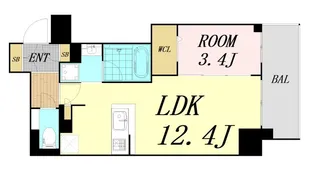 アーバネックス本町【10階】の間取り