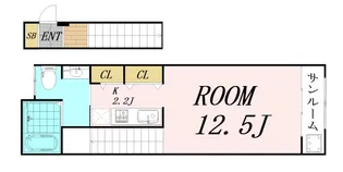 カーサ フィオーレ【2階】の間取り