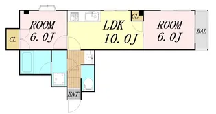 アトレーユ深江【5階】の間取り