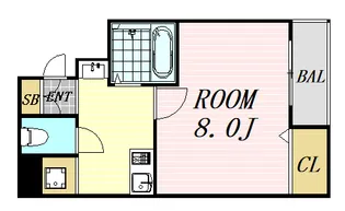 CITY DWELL SKY TORTOISE【5階】の間取り