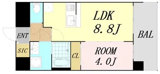 プレサンス長田レジェール【10階】の間取り
