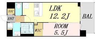 スプランディッド天王寺SOUTH【2階】の間取り