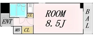 エクセランス梅田西【2階】の間取り