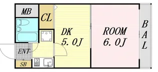 トップリ—ビル【4階】の間取り