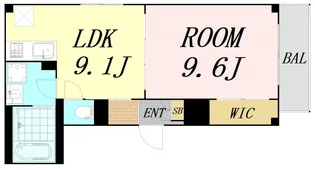 京橋オリエンタルキューブ【1階】の間取り