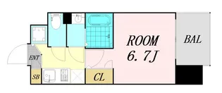 1Kの間取り画像