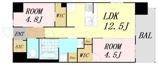 スプランディッド城東関目【7階】の間取り
