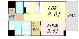 大阪府大阪市東成区大今里南6丁目【マンション】の間取り