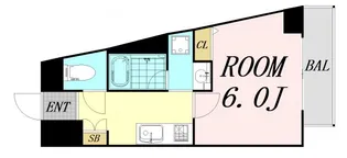 1Kの間取り画像