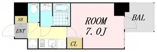 WORVE大阪本町【9階】の間取り