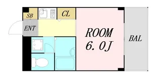 大阪府大阪市西区九条1丁目【マンション】の間取り