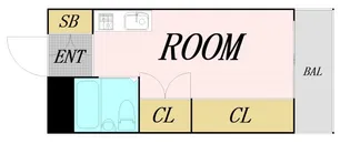 大国町池田マンション【7階】の間取り
