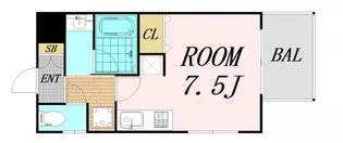 パークフラッツ東三国【7階】の間取り