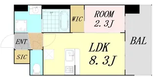 セレニテ江坂エクラ【6階】の間取り