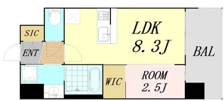 大阪府吹田市南金田2丁目【マンション】の間取り