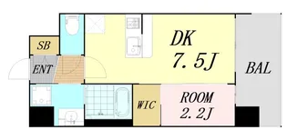 セレニテ江坂エクラ【3階】の間取り