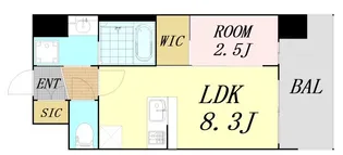 セレニテ江坂エクラ【8階】の間取り