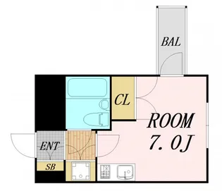 フォーラム都島内代駅前【3階】の間取り