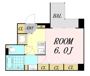 アクアプレイス東天満【1階】の間取り