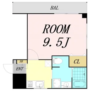 ルピナス江坂【2階】の間取り