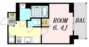 プレサンス南森町ライズ【11階】の間取り