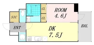 BLAU本町東【8階】の間取り