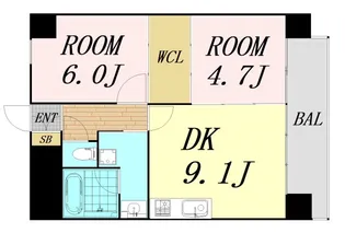 ES-Grande Umedakita【10階】の間取り