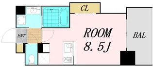 大阪府大阪市西区江戸堀3丁目【マンション】の間取り