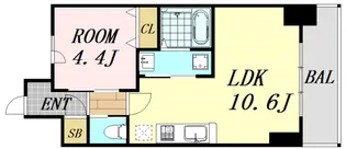 スプランディッド新大阪キャトル【4階】の間取り