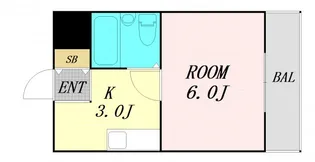 ホープパレス新塚本【4階】の間取り