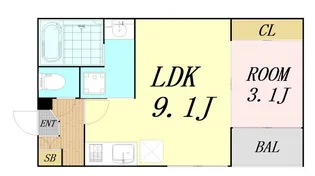 Wood Garden Ⅱ【2階】の間取り