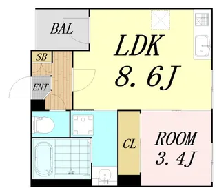 Wood Garden Ⅱ【3階】の間取り