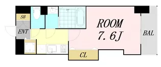 Luxe玉造Ⅱ【11階】の間取り