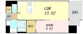 1LDKの間取り画像