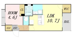 ウェルスクエア都島中通【2階】の間取り