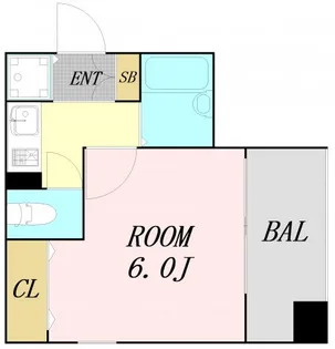 プレサンス西心斎橋【5階】の間取り