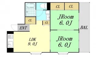 第3北浦ハイツ【2階】の間取り