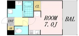 レークス新大阪ウエスト【2階】の間取り